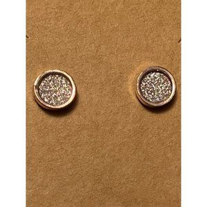 Rose Gold Pave Earrings